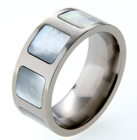 Absolute Titanium Design - Titanium and glaze inlay - Glazed Squares