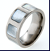 Absolute Titanium Design - Titanium and glaze inlay - Semi-Precious Stones