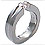 Titanium tension setting rings - Diamond tension set - Galantie Trio