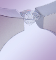Titanium tension setting rings - Diamond tension set - Tango