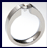 Titanium tension setting rings - Diamond tension set - Excentris