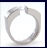 Titanium tension setting rings - Diamond tension set - Demi-Lune
