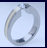 Titanium tension setting rings - Diamond tension set - Excentris Inlay