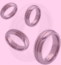 Titanium wedding bands and rings - Windsor