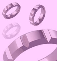 Titanium wedding bands and rings - Quantum