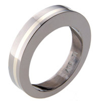 Titanium wedding bands and rings - Classic Round