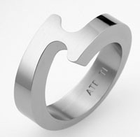 Titanium wedding bands and rings - Spira Wedding Ring