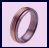 Titanium wedding bands and rings - Tre-colori