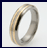 Titanium wedding bands and rings - Duet