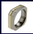 Titanium wedding bands and rings - Octo Inlay