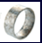 Titanium wedding bands and rings - Flat Classic Kaleido