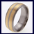 Titanium wedding bands and rings - Duo Inlay