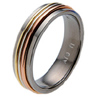 Absolute Titanium Design - Titanium wedding rings and wedding bands - Tre-Colori