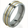 Absolute Titanium Design - Titanium wedding rings and wedding bands - Flat Duet