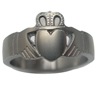 Absolute Titanium Design - Titanium wedding rings and wedding bands - Claddagh