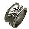 Absolute Titanium Design - Titanium wedding rings and wedding bands - White Panthera Ring