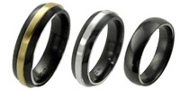 Black Zirconium Rings