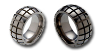 Black Zirconium Rings