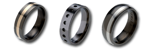 More Black Titanium Rings