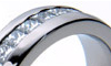 Titanium Gem Set Rings, diamond wedding band, wedding rings bands