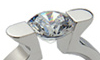 Titanium Tension Rings, diamond wedding band, wedding engagement rings